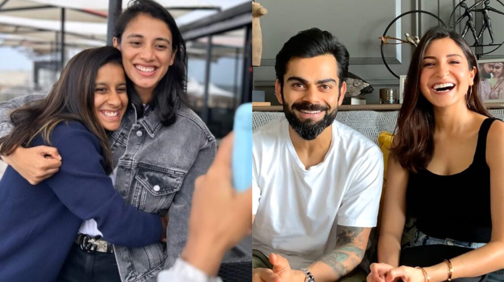 Jemimah Rodrigues and Virat Kohli