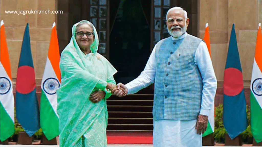 Sheikh Hasina and Narendra Modi