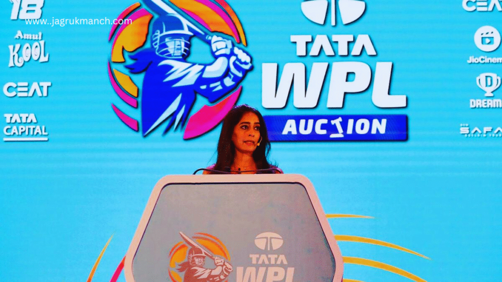 WPL Auction 2026 में टीमों के बीच रोमांचक बोली लगती हुई।