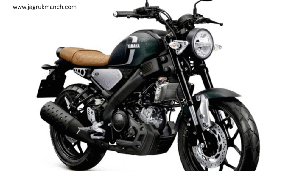 Yamaha XSR 155 बाइक का साइड व्यू, रेट्रो मॉडर्न डिज़ाइन और प्रीमियम फीचर्स के साथ