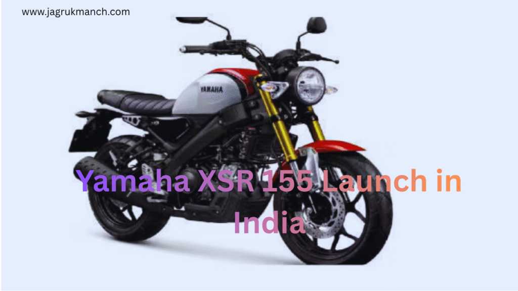 Yamaha XSR 155 बाइक का साइड व्यू, रेट्रो मॉडर्न डिज़ाइन और प्रीमियम फीचर्स के साथ